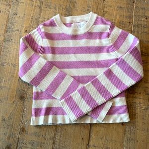 Zara girls crop top rib knit